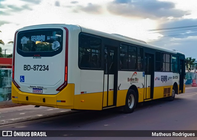 Belém Rio Transportes BD-87234 na cidade de Belém, Pará, Brasil, por Matheus Rodrigues. Número da foto: #13225930.
