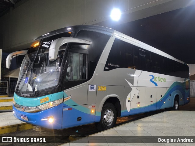 Rio Novo Transportes e Turismo 3250 na cidade de Goiânia, Goiás, Brasil, por Douglas Andrez. Número da foto: #13225857.