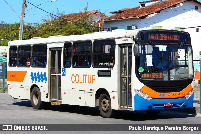 Colitur Transportes Rodoviários RJ 116.022 na cidade de Paraty, Rio de Janeiro, Brasil, por Paulo Henrique Pereira Borges. Número da foto: #13225886.
