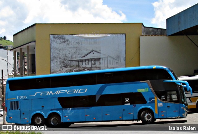 Viação Sampaio 11606 na cidade de Santos Dumont, Minas Gerais, Brasil, por Isaias Ralen. Número da foto: #13227622.