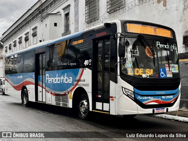 Viação Pendotiba RJ 211.010 na cidade de Niterói, Rio de Janeiro, Brasil, por Luiz Eduardo Lopes da Silva. Número da foto: #13227826.