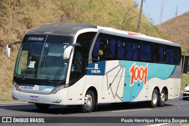 Auto Viação 1001 RJ 108.1092 na cidade de Piraí, Rio de Janeiro, Brasil, por Paulo Henrique Pereira Borges. Número da foto: #13227866.