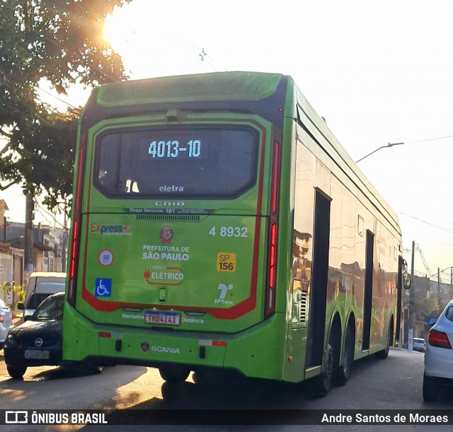 Express Transportes Urbanos Ltda 4 8932 na cidade de São Paulo, São Paulo, Brasil, por Andre Santos de Moraes. Número da foto: #13227194.