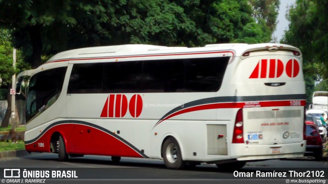 ADO - Autobuses de Oriente 1086 na cidade de Gustavo A. Madero, Ciudad de México, México, por Omar Ramírez Thor2102. Número da foto: #13227237.