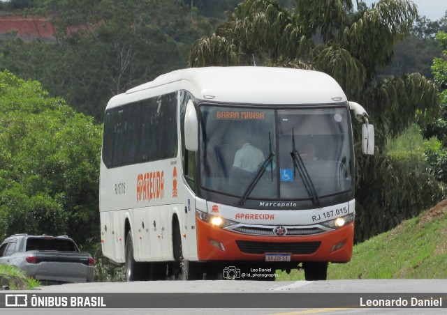 VINSAL - Viação Nossa Senhora Aparecida RJ 187.015 na cidade de Barra do Piraí, Rio de Janeiro, Brasil, por Leonardo Daniel. Número da foto: #13227289.