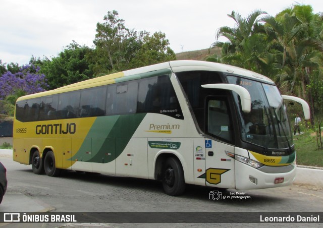 Empresa Gontijo de Transportes 18655 na cidade de Paraíba do Sul, Rio de Janeiro, Brasil, por Leonardo Daniel. Número da foto: #13227236.