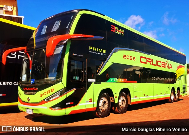 Autobuses Cruceña 2022 na cidade de Corumbá, Mato Grosso do Sul, Brasil, por Márcio Douglas Ribeiro Venino. Número da foto: #13228688.