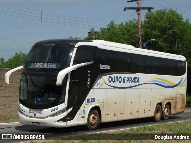 Viação Ouro e Prata 1028 na cidade de Cuiabá, Mato Grosso, Brasil, por Douglas Andrez. Número da foto: #13228663.