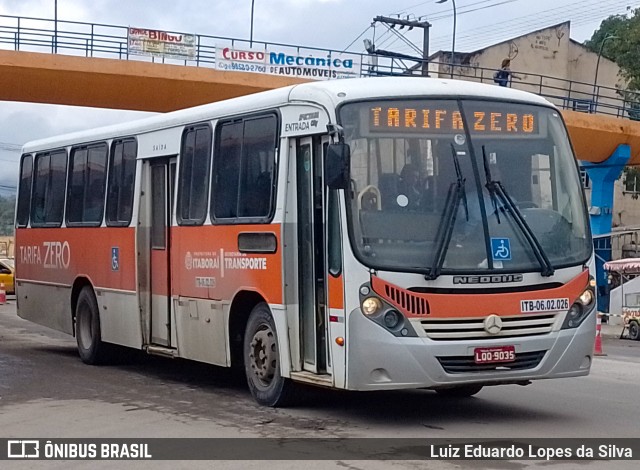 Maravilha Auto Ônibus ITB-06.02.026 na cidade de Itaboraí, Rio de Janeiro, Brasil, por Luiz Eduardo Lopes da Silva. Número da foto: #13227801.