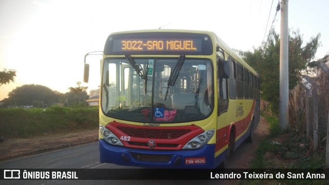 Circular Santa Luzia > Protetora Transportes 482 na cidade de São José do Rio Preto, São Paulo, Brasil, por Leandro Teixeira de Sant Anna. Número da foto: #13228158.