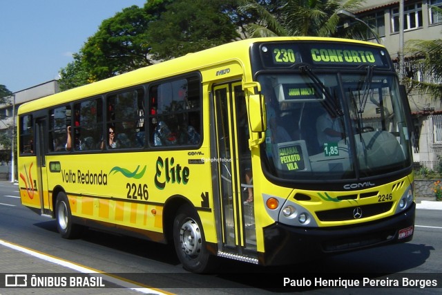 Viação Elite 2246 na cidade de Volta Redonda, Rio de Janeiro, Brasil, por Paulo Henrique Pereira Borges. Número da foto: #13227928.