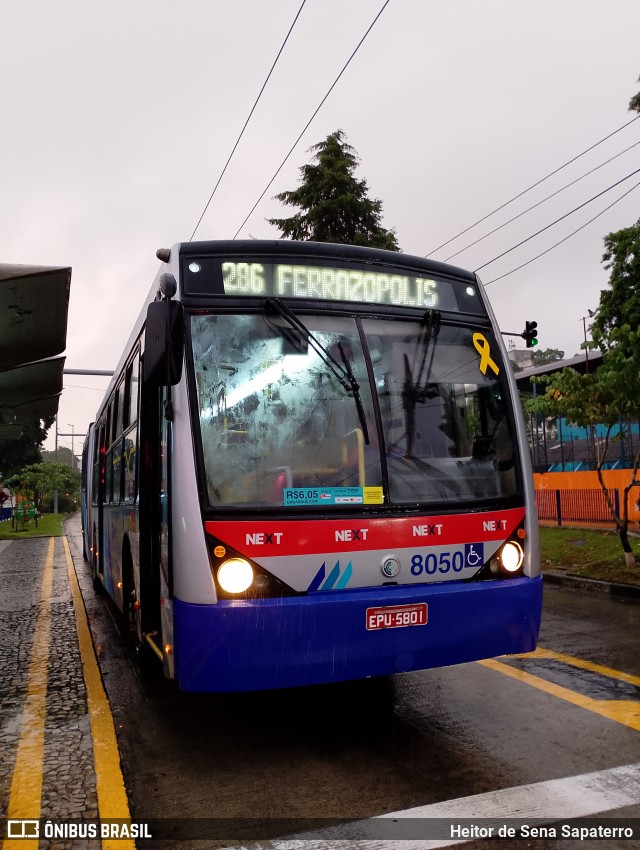 Next Mobilidade - ABC Sistema de Transporte 8050 na cidade de São Bernardo do Campo, São Paulo, Brasil, por Heitor de Sena Sapaterro. Número da foto: #13227923.