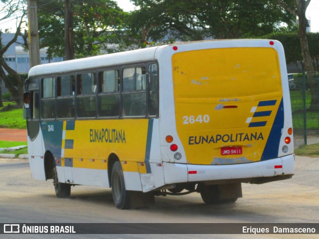 Empresa de Transportes Eunapolitana 2640 na cidade de Eunápolis, Bahia, Brasil, por Eriques  Damasceno. Número da foto: #13228551.