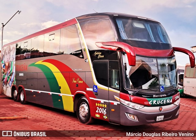 Autobuses Cruceña 2016 na cidade de Corumbá, Mato Grosso do Sul, Brasil, por Márcio Douglas Ribeiro Venino. Número da foto: #13228677.