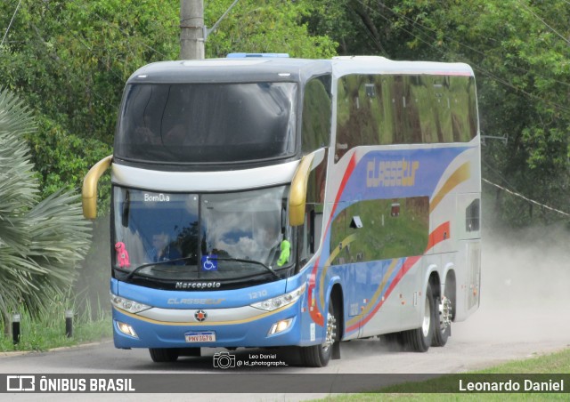 Classe Turismo - Classe Transporte e Turismo 1210 na cidade de Barra do Piraí, Rio de Janeiro, Brasil, por Leonardo Daniel. Número da foto: #13227286.