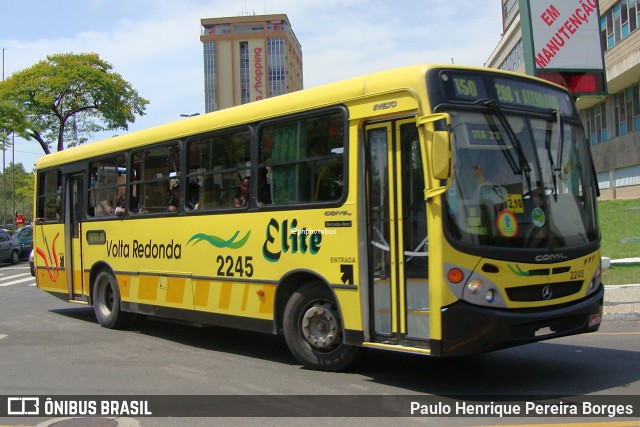 Viação Elite 2245 na cidade de Volta Redonda, Rio de Janeiro, Brasil, por Paulo Henrique Pereira Borges. Número da foto: #13227922.