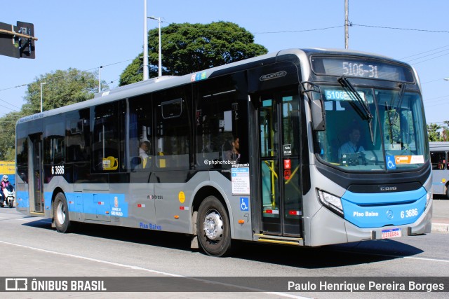 Viação Paratodos > São Jorge > Metropolitana São Paulo > Mobibrasil 6 3686 na cidade de São Paulo, São Paulo, Brasil, por Paulo Henrique Pereira Borges. Número da foto: #13227817.