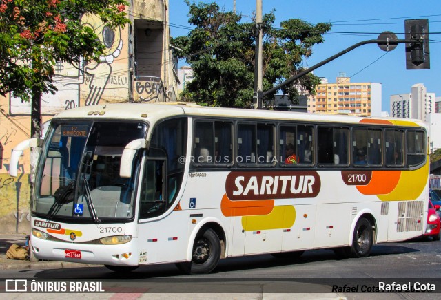 Saritur - Santa Rita Transporte Urbano e Rodoviário 21700 na cidade de Belo Horizonte, Minas Gerais, Brasil, por Rafael Cota. Número da foto: #13228517.
