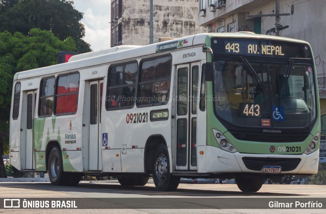 Auto Ônibus Líder 0921021 na cidade de Manaus, Amazonas, Brasil, por Gilmar Porfírio. Número da foto: #13228430.
