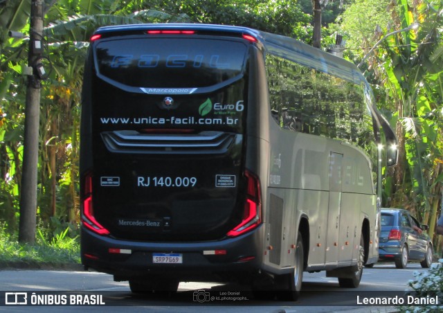 Fácil Transportes e Turismo RJ 140.009 na cidade de Petrópolis, Rio de Janeiro, Brasil, por Leonardo Daniel. Número da foto: #13227279.