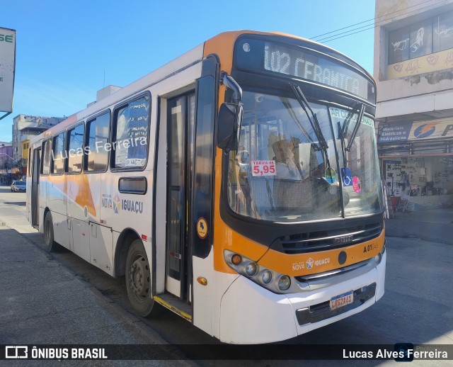 Viação São José A01046 na cidade de Nova Iguaçu, Rio de Janeiro, Brasil, por Lucas Alves Ferreira. Número da foto: #13228225.