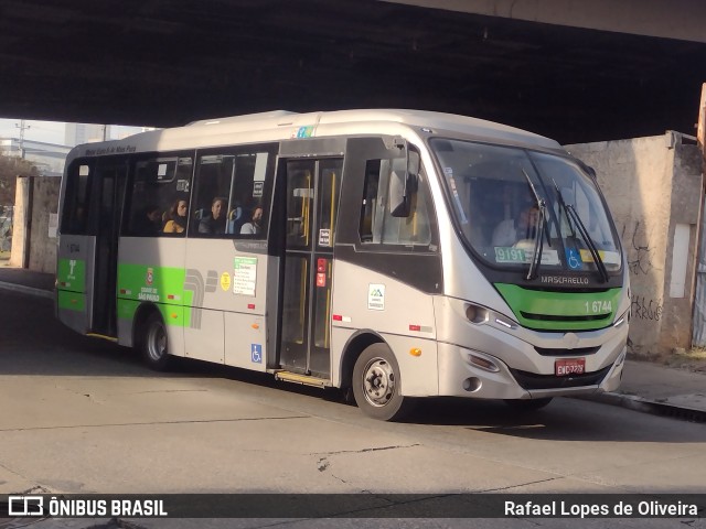 Transcooper > Norte Buss 1 6744 na cidade de São Paulo, São Paulo, Brasil, por Rafael Lopes de Oliveira. Número da foto: #13228577.
