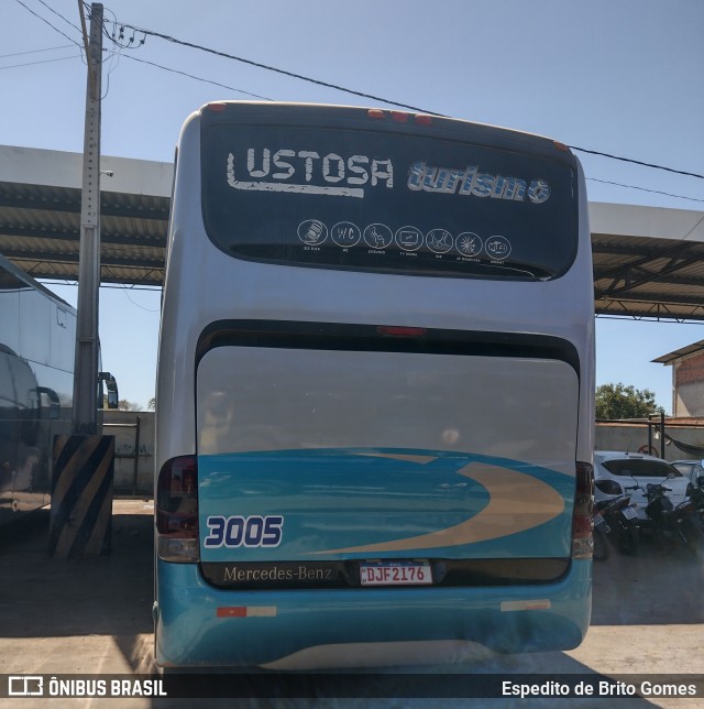 Viação Lustosa 3005 na cidade de Oeiras, Piauí, Brasil, por Espedito de Brito Gomes. Número da foto: #13228245.