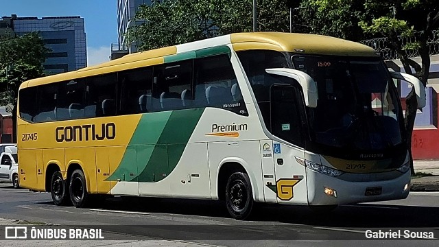 Empresa Gontijo de Transportes 21745 na cidade de Rio de Janeiro, Rio de Janeiro, Brasil, por Gabriel Sousa. Número da foto: #13228520.