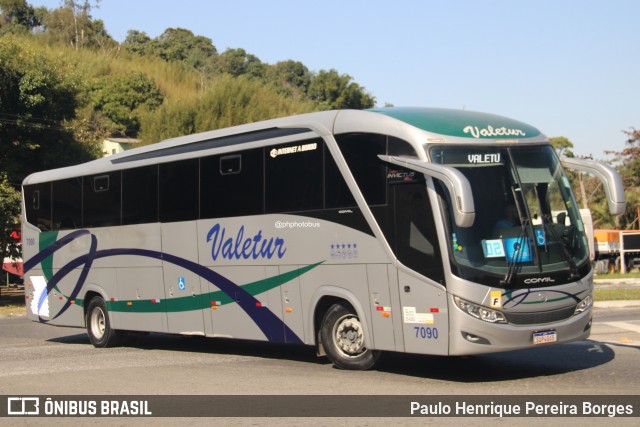 Valetur Transportes Locação e Turismo 7090 na cidade de Barra do Piraí, Rio de Janeiro, Brasil, por Paulo Henrique Pereira Borges. Número da foto: #13228019.