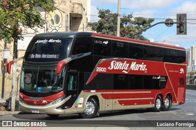 Santa Maria Fretamento e Turismo > Transportes Santa Maria(SP) 2800 na cidade de Belo Horizonte, Minas Gerais, Brasil, por Luciano Formiga. Número da foto: #13227384.