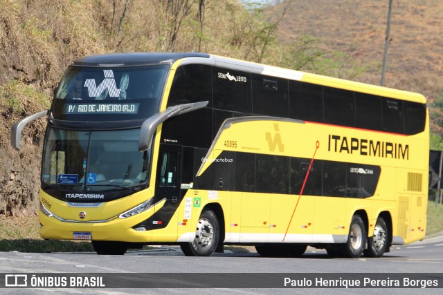 Viação Nova Itapemirim 40896 na cidade de Piraí, Rio de Janeiro, Brasil, por Paulo Henrique Pereira Borges. Número da foto: #13227901.