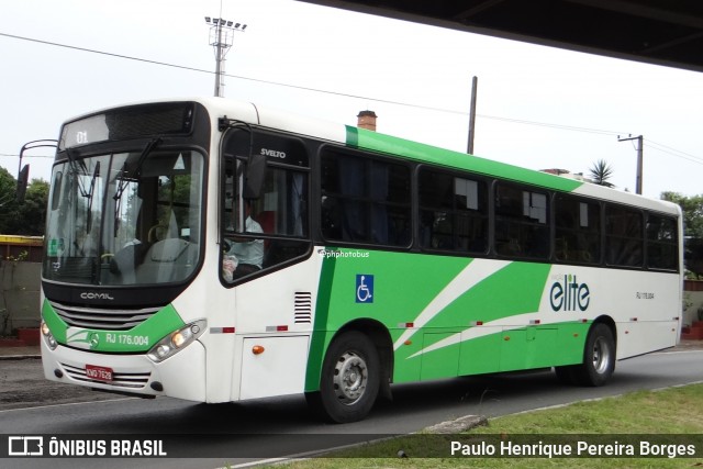 Viação Elite RJ 176.004 na cidade de Volta Redonda, Rio de Janeiro, Brasil, por Paulo Henrique Pereira Borges. Número da foto: #13227939.