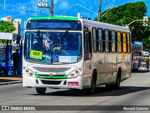 Viação Modelo 9332 na cidade de Aracaju, Sergipe, Brasil, por Ronald Gabriel. Número da foto: #13230832.