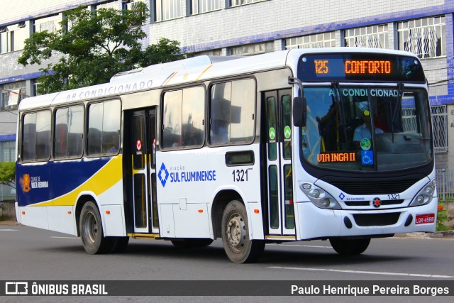 Viação Sul Fluminense 1321 na cidade de Volta Redonda, Rio de Janeiro, Brasil, por Paulo Henrique Pereira Borges. Número da foto: #13230880.