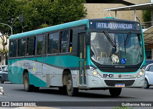 Costa Sul Transportes e Turismo 19401 na cidade de Cachoeiro de Itapemirim, Espírito Santo, Brasil, por Guilherme Neves. Número da foto: #13231069.