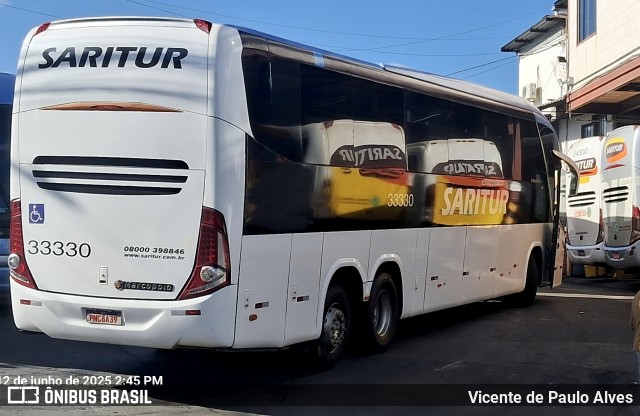 Saritur - Santa Rita Transporte Urbano e Rodoviário 33330 na cidade de Belo Horizonte, Minas Gerais, Brasil, por Vicente de Paulo Alves. Número da foto: #13229604.