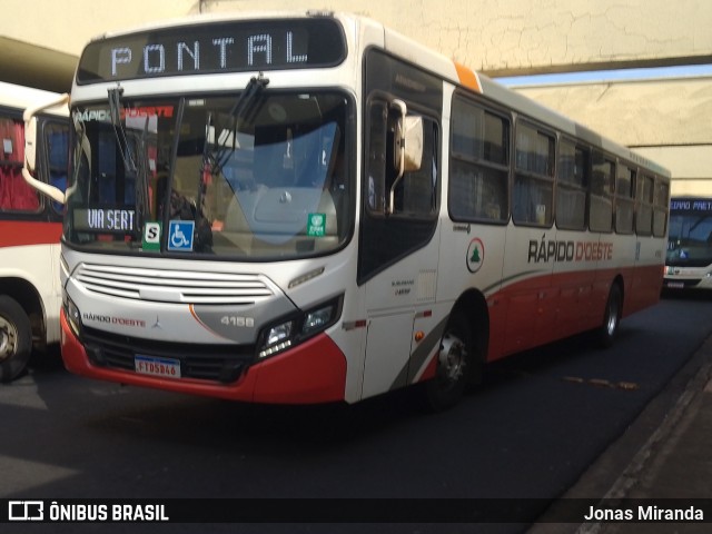 Rápido D´Oeste 4158 na cidade de Ribeirão Preto, São Paulo, Brasil, por Jonas Miranda. Número da foto: #13231048.