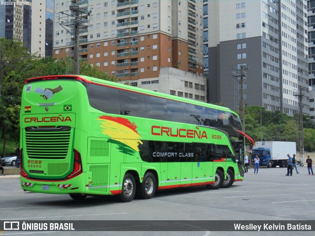 Autobuses Cruceña 2022 na cidade de Barueri, São Paulo, Brasil, por Weslley Kelvin Batista. Número da foto: #13229696.