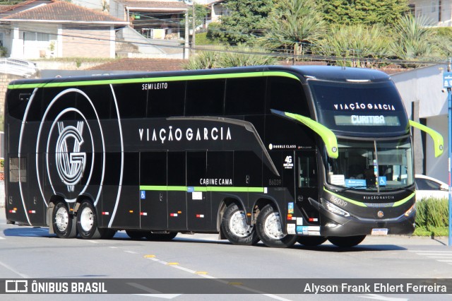 Viação Garcia 86039 na cidade de Joinville, Santa Catarina, Brasil, por Alyson Frank Ehlert Ferreira. Número da foto: #13230033.