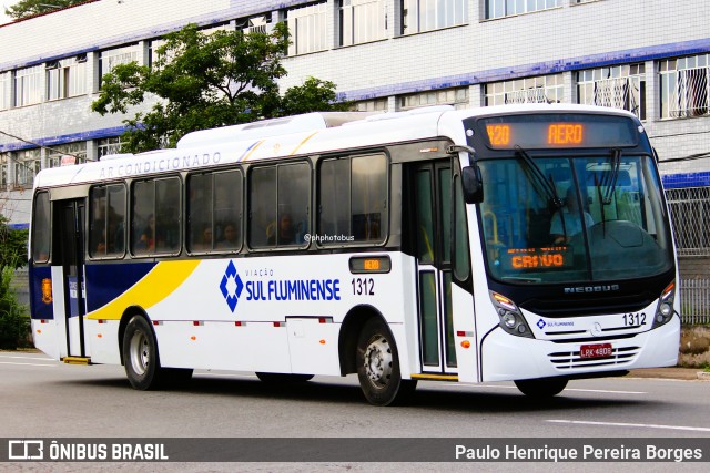 Viação Sul Fluminense 1312 na cidade de Volta Redonda, Rio de Janeiro, Brasil, por Paulo Henrique Pereira Borges. Número da foto: #13230875.