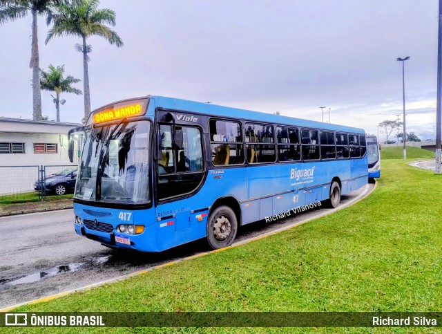 Biguaçu Transportes Coletivos Administração e Participação 417 na cidade de Florianópolis, Santa Catarina, Brasil, por Richard Silva. Número da foto: #13229017.