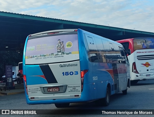 Viação Transguarulhense 1503 na cidade de Guarulhos, São Paulo, Brasil, por Thomas Henrique de Moraes. Número da foto: #13229989.
