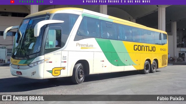 Empresa Gontijo de Transportes 19420 na cidade de Montes Claros, Minas Gerais, Brasil, por Fábio Paixão. Número da foto: #13229856.
