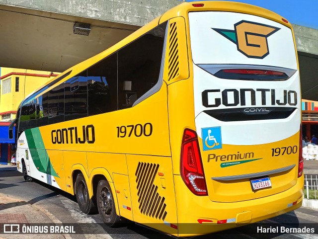 Empresa Gontijo de Transportes 19700 na cidade de Belo Horizonte, Minas Gerais, Brasil, por Hariel Bernades. Número da foto: #13229082.