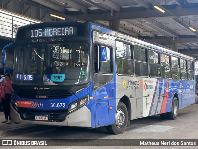 Empresa de Ônibus Vila Galvão 30.672 na cidade de São Paulo, São Paulo, Brasil, por Matheus Neri dos Santos. Número da foto: #13230724.