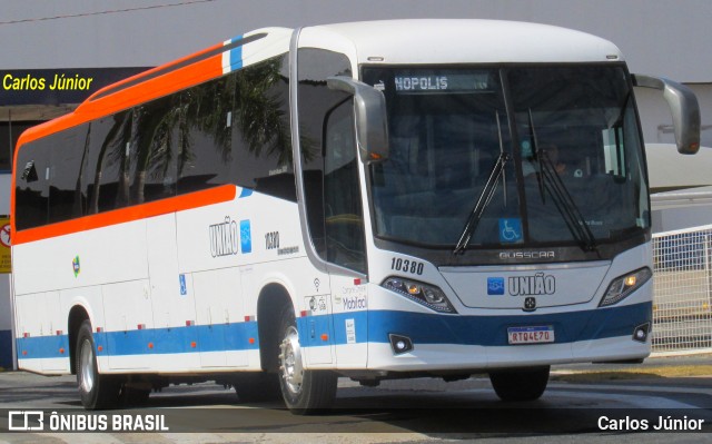 Expresso União 10380 na cidade de Goiânia, Goiás, Brasil, por Carlos Júnior. Número da foto: #13231242.