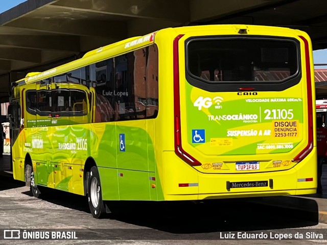 Viação Pendotiba 2.1.105 na cidade de Niterói, Rio de Janeiro, Brasil, por Luiz Eduardo Lopes da Silva. Número da foto: #13229793.