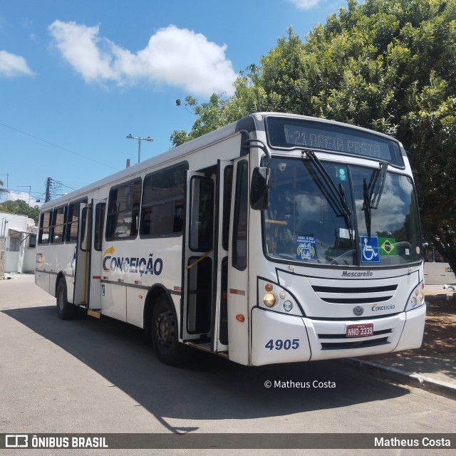 Empresa de Transportes Nossa Senhora da Conceição 4905 na cidade de Natal, Rio Grande do Norte, Brasil, por Matheus Costa. Número da foto: #13230968.