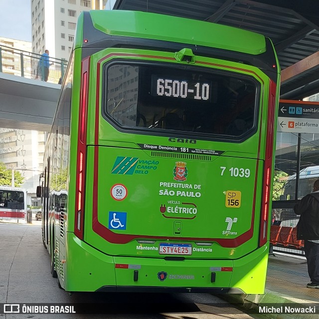 Viação Campo Belo 7 1039 na cidade de São Paulo, São Paulo, Brasil, por Michel Nowacki. Número da foto: #13229867.