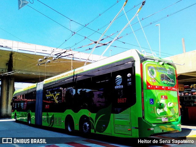 Next Mobilidade - ABC Sistema de Transporte 8607 na cidade de Santo André, São Paulo, Brasil, por Heitor de Sena Sapaterro. Número da foto: #13229687.